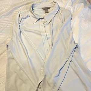 White button down blouse